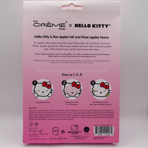 The Creme Shop x Hello Kitty Ready Set Glow Limited Edition Face Mask Sheet 3 - Picture 2 of 5